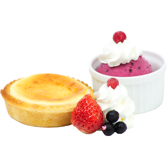 チーズケーキ&カシスシャーベット・ジニスコーヒー&スイーツ ジニス・チーズケーキ&カシスシャーベット